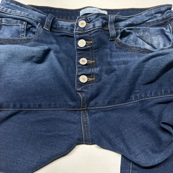 Kancan Jeans Womens 15 31 Kitson High Rise Ankle Skinny Blue Denim Distressed - Picture 13 of 13